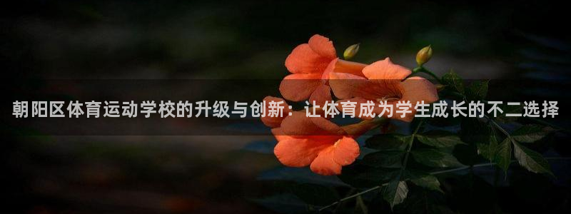 3377体育官网下载官方客服电话：朝阳区体育运动学校的升级与