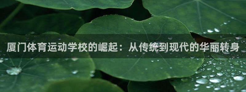  3377体育提款容易通过吗：厦门体育运动学校的崛起：从传统到
